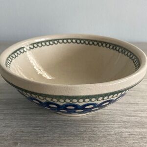 Small polish pottery bowl